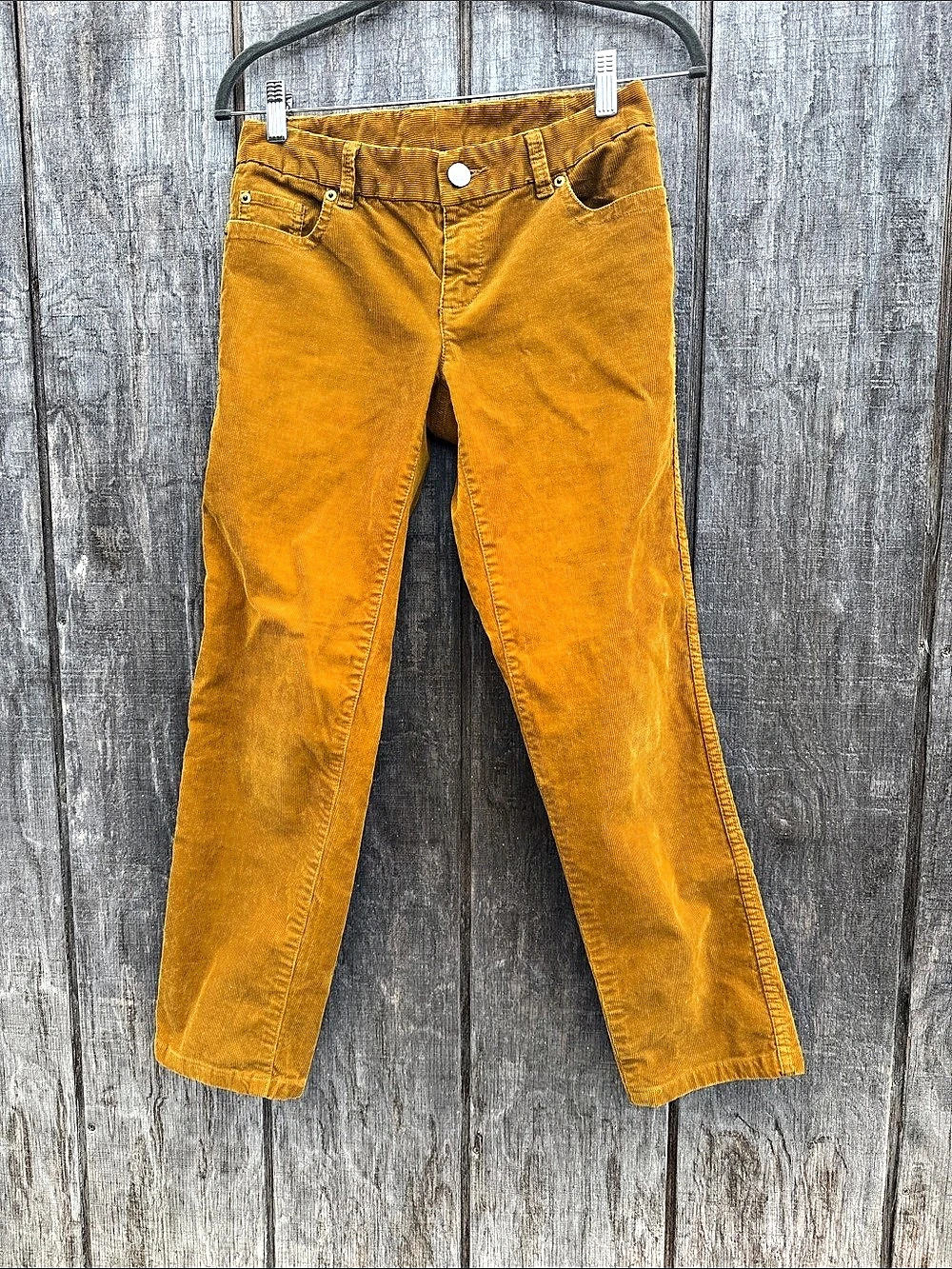 J. Crew Woman’s Vintage Straight Leg  Fallish Golden Mustard Stretch Corduroy